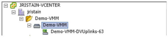 VMM domain integration with ACI and UCS B Series - Distributed Virtual Switch (DVS) present in the vCenter Server