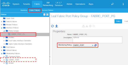 Fabric Port Monitoring Policy