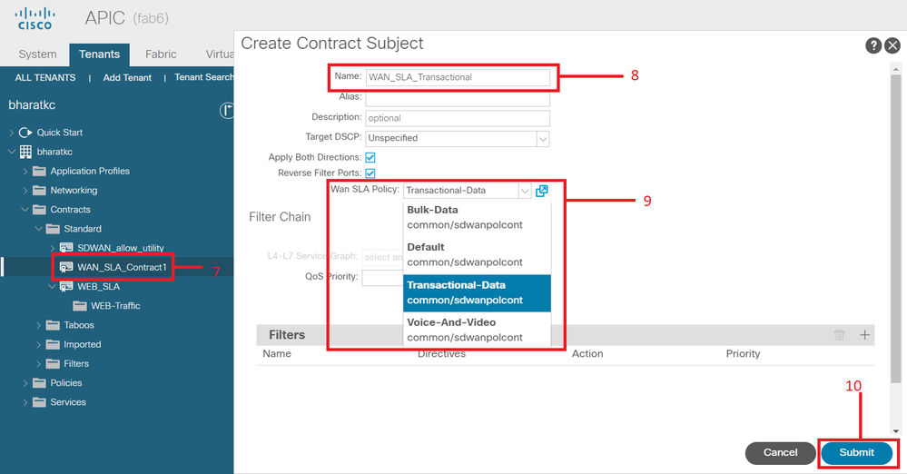 Create Contract Subject