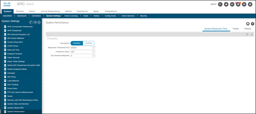 Calculation can be enabled from System Settings