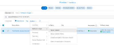 Automation Event (SWIM) Workflow Execution - Catalyst Center Image Update