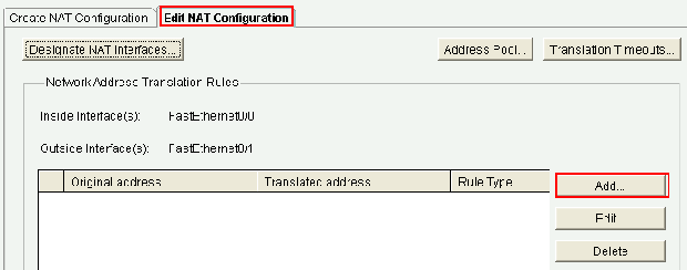 Configure the Static NAT