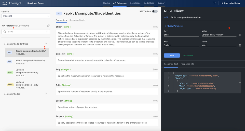 Read a compute.Blades identity resource