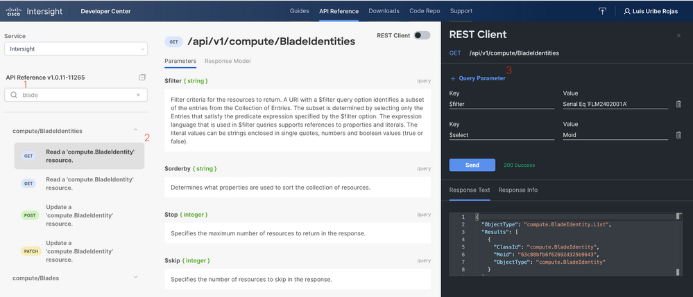 Read a compute.Blades identity resource