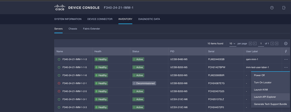 Server API Explorer