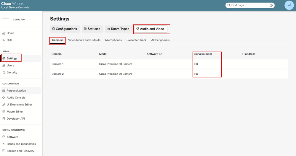 Endpoint Peripheral details on Endpoint GUI