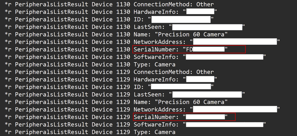 Peripheral Log file inspection