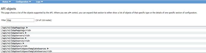 CMS LDAP Integration - LDAP Parameters in the API