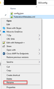 Rename federation metadata file