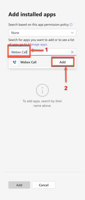 Search Webex Call