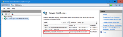 Certificate Appears in IIS