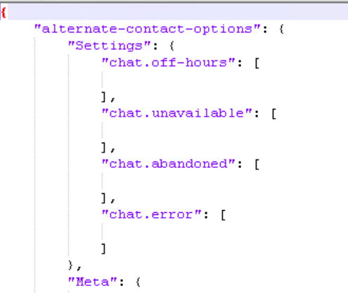 Modifiche a Component-config.json nella cartella personalizzata