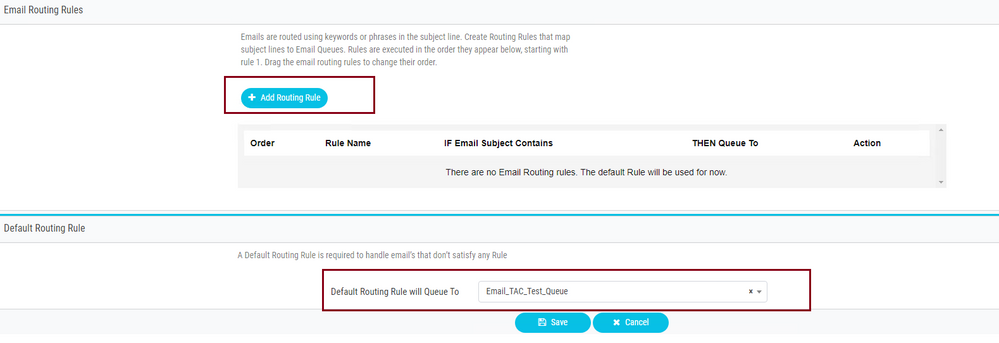 Configure O365 Email with Webex Contact Center - Add the Routing Rule and Save the Routing Strategy