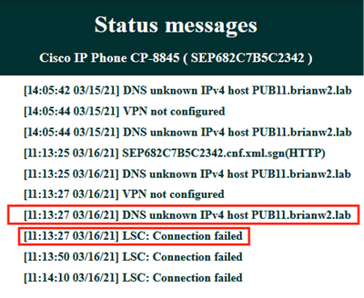 Reset Local Key Error