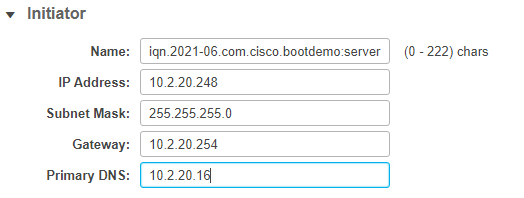 Configure CIMC - Expand Initiator