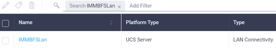 Configure IMM – Search Lan connectivity policy