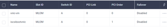 Configure IMM - New vnics for iscsi boot traffic