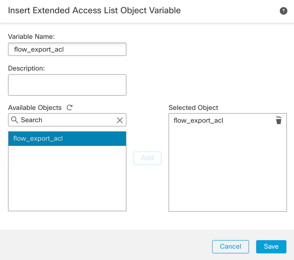 Insert Policy Object、次にExtended ACL Object and Assign a Nameをクリックします