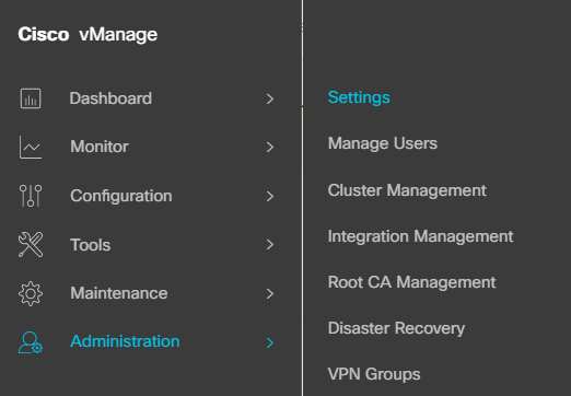 Administration Settings