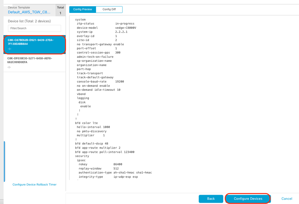 Klik op Apparaten configureren