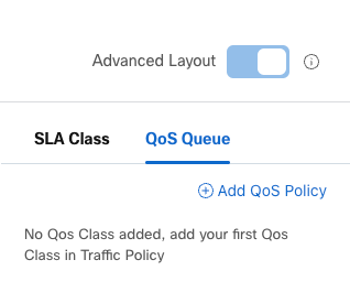 Application Priority and SLA - QoS policy