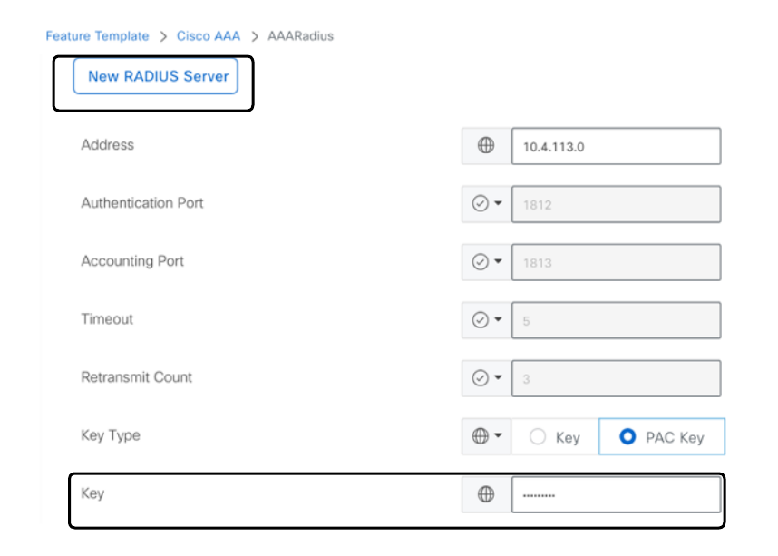 RADIUS Server Configuration