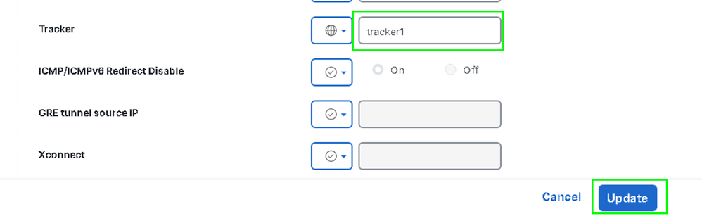 Enter the Tracker Name on the System Template