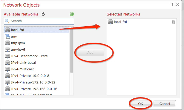 FMC Configuration Site-to-Site VPN - New Object