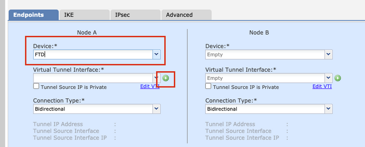 Choose Device on which Tunnel Needs to be Configured