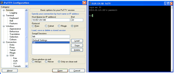 SSH-verbinding met router