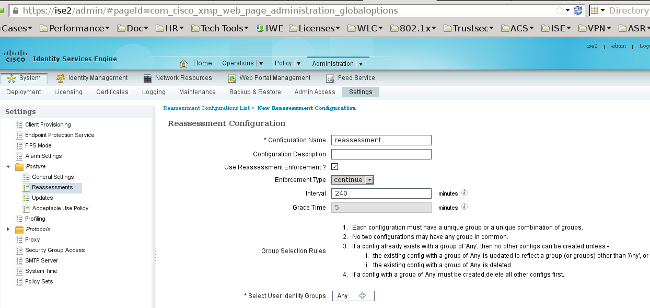 Reassessment Configuration