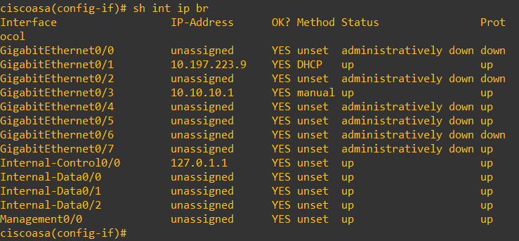 Two Interfaces Configured