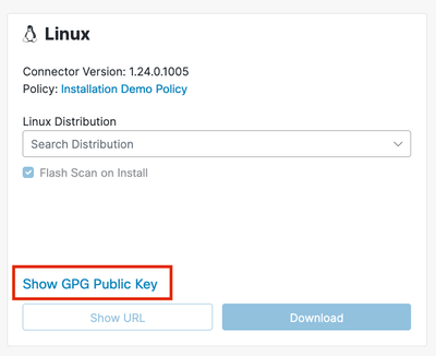 Show the GPG public key