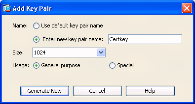 Generate New Key Pair Name