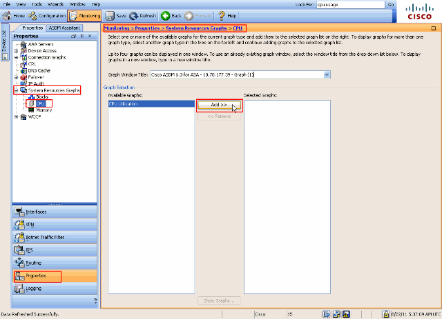 Graph(그래프), Add(추가) 순으로 선택합니다.