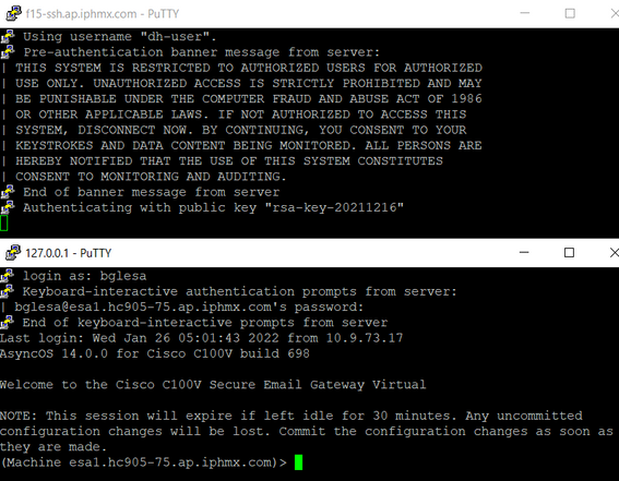 Creating Connection to CES Proxy