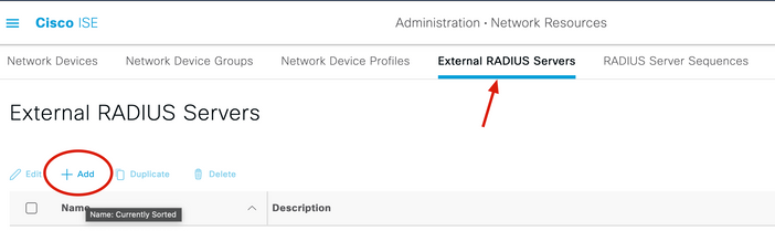 Radius servers