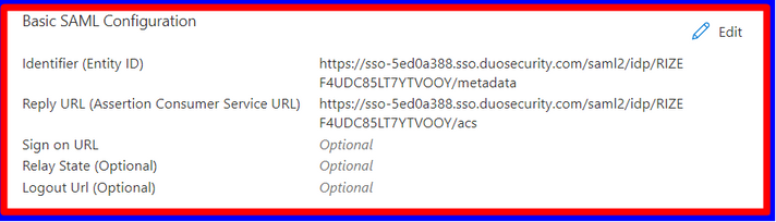 Azure Basic SAML Configuration Done
