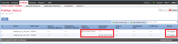 Add One more Prefilter Rule for the Return Traffic