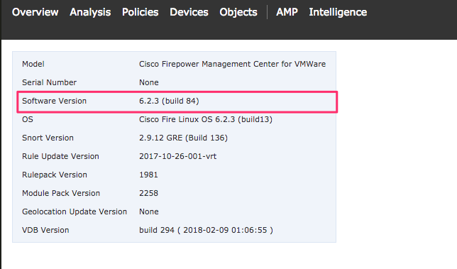 Firepower Management Center Upgrade