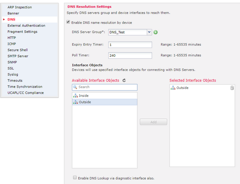 DNS Platform Settings