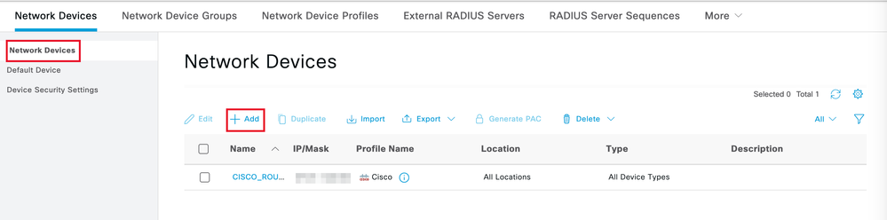 Adding a New Network Device