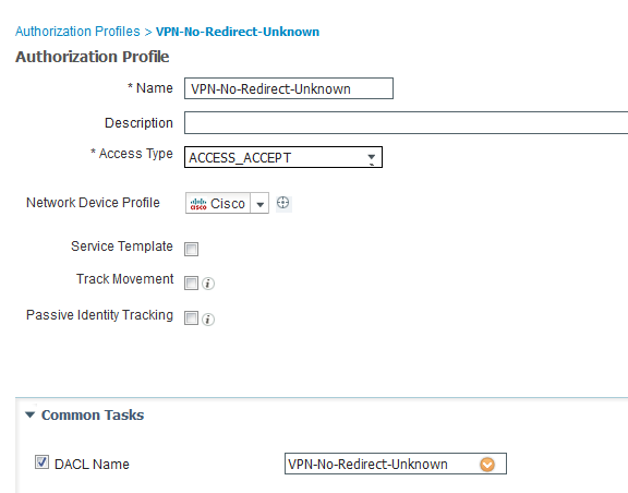 Cisco ISE-houding - autorisatieprofiel configureren