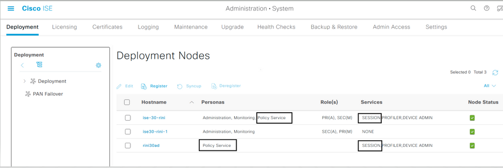 CA and EST Service running on PSN Node