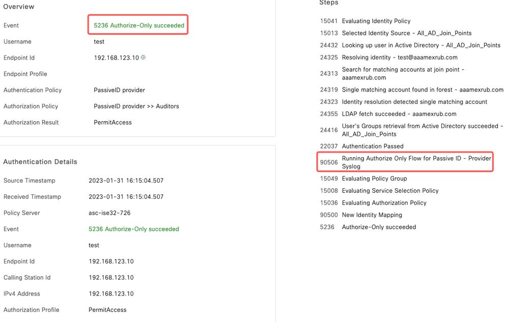 Radius Live log-rapport