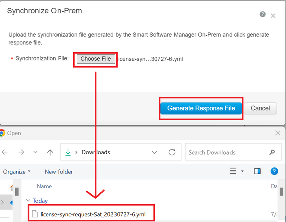 Generating a response file