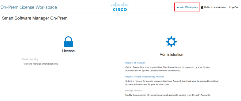 Main CSSM menu.