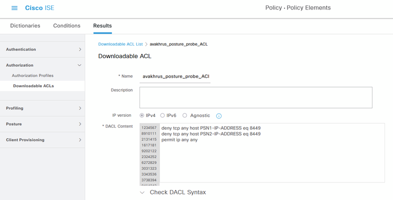 Verify dACL Configured for Posture Compliant Profile