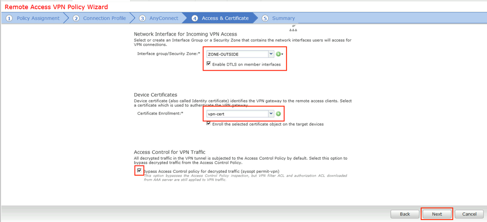 ASA configuration  - Select interface from which VPN traffic is expected