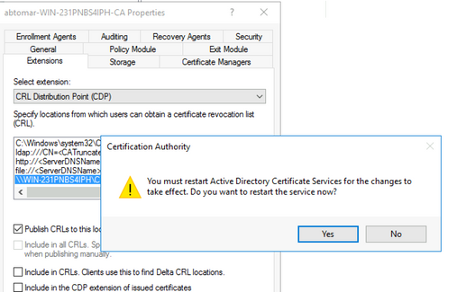 Restart Active Directory Services